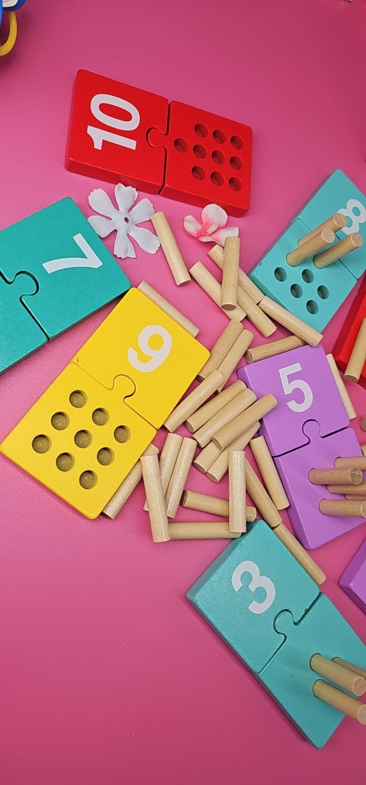 Rompecabezas Numérico con Palitos – Conteo del 1 al 10 (Montessori)