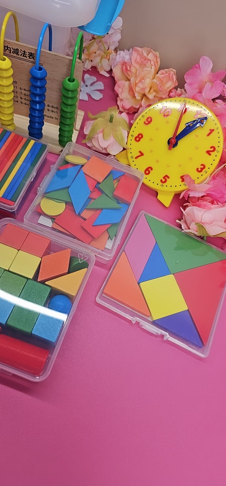 Cajita de matemáticas completa: contar, clasificar, patrones, figuras, lógica