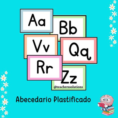 Abecedario en fichas plastificadas