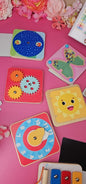 Set Montessori Sensorial – Tableros de Motricidad Fina (Busy Boards)
